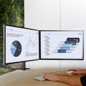 SV06 Suport de birou cu braț pentru două monitoare de 19 „-32”